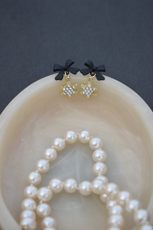 Bow Snowflakes Earing